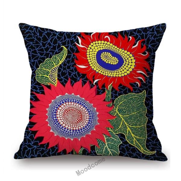 Современное искусство в горошек Ваза для цветов Бабочка Тыква Яёи Кусама Японский стиль Хлопково-льняная наволочка для диванной подушки Чехол для автомобильной подушки