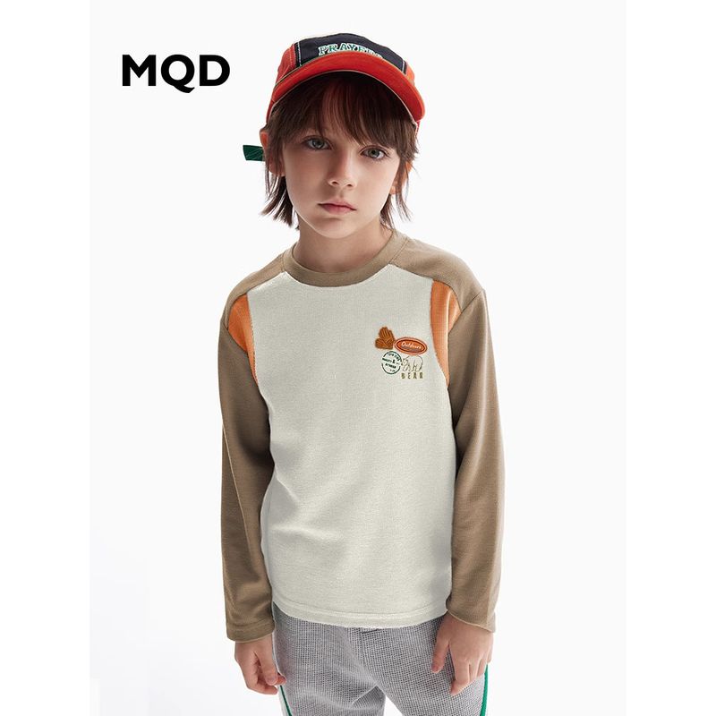 [Vip] Mqd Boys' Long-Sleeved T-Shirt, Spring & Fall Style, Baby Spring Sports Top, Kidsren's Base Layer Shirt, Inner Wear
