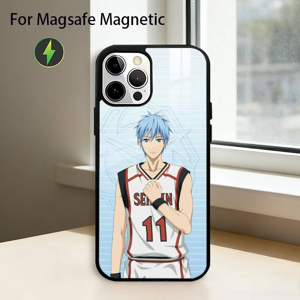 Чехол для телефона Kuroko's Basketball для iPhone 17, 16, 15, 14, 13, 12, 11 Plus, Pro, магнитный с беспроводной зарядкой MagSafe