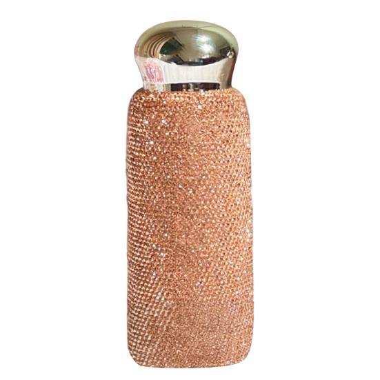 Термокружка со стразами, мини-термос из нержавеющей стали, портативная блестящая дорожная кружка, роскошный подарок для женщин