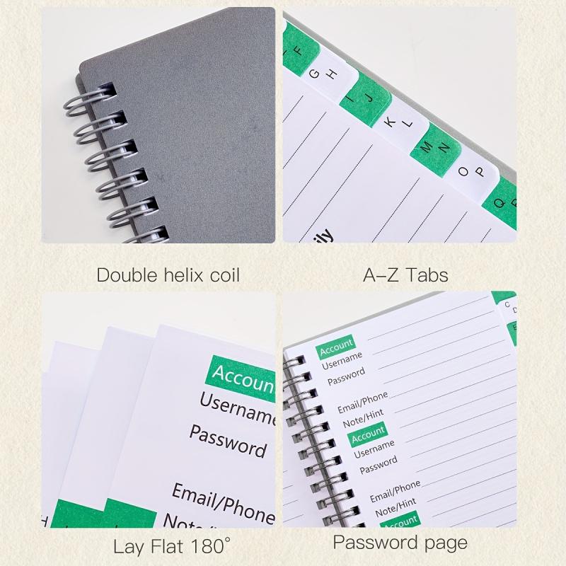 1 Password Storage Book, Letter Password Log and Organizer, Mini Size Personalized Password Log