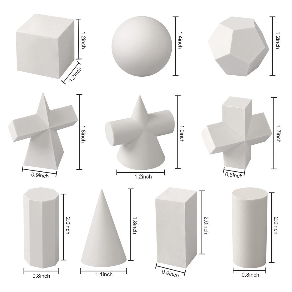 Набор из 10 моделей для рисования, фигур, геометрических фигур, мини-моделей из смолы, эскизов, практических занятий по рисованию, инструментов для рисования, художественных принадлежностей для школы, домашнего использования, фигурок