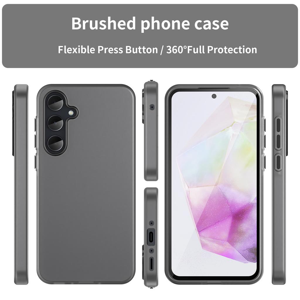 For Samsung Galaxy A35 5G Case TPU+PC Phone Back Cover Matte Translucent Design