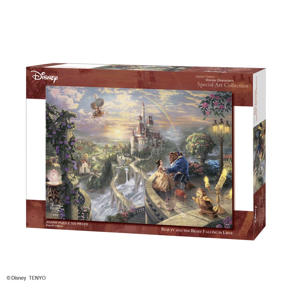 Tenyo в 500 элементах пазла Disney Thomas Kinkade Красавица и чудовище Красавица и чудовище Влюбленные x Специальная коллекция произведений искусства с клеем