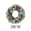 20/30/40 см Рождественский венок Искусственные фрукты Сосна Рождественское украшение Рождественский большой венок Украшение на стену двери
