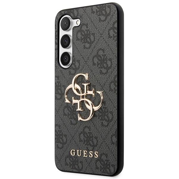 Guess 4G Big Metal Logo Case For Samsung Galaxy S23 Fe - Gray