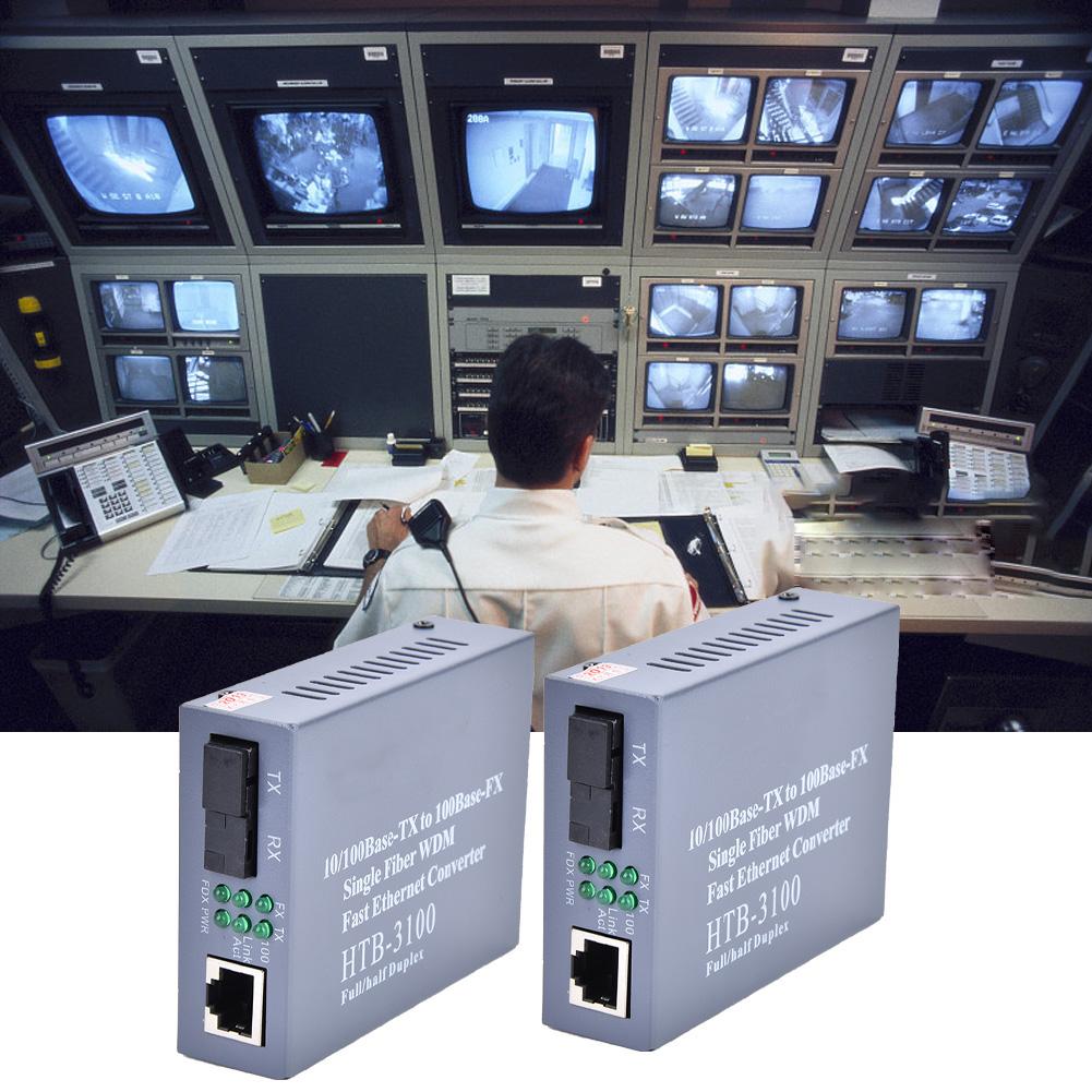 Конвертер Ethernet на сто мегабит, оптоволоконный трансивер