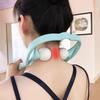 Manual Cervical Massager for Neck and Neck Clamp, Multifunctional Shoulder and Neck Unblocking Device, Roller Press