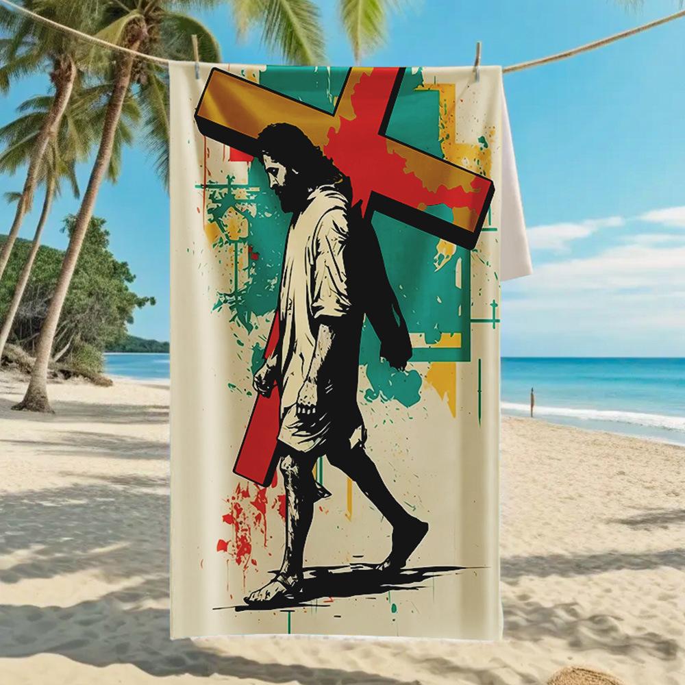 Новое двухстороннее бархатное пляжное полотенце, поддерживающее полотенце для серфинга, спортивное полотенце