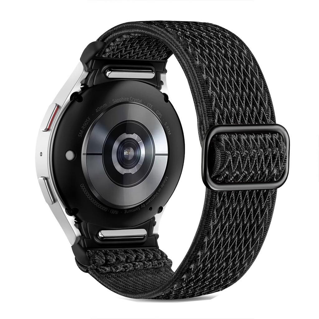 Ремешок без зазоров для Samsung Galaxy Watch 7 6 5 4 40мм 44мм/5 pro 45мм Эластичный нейлоновый браслет Ремешок для Galaxy watch 6 classic 47мм 43мм