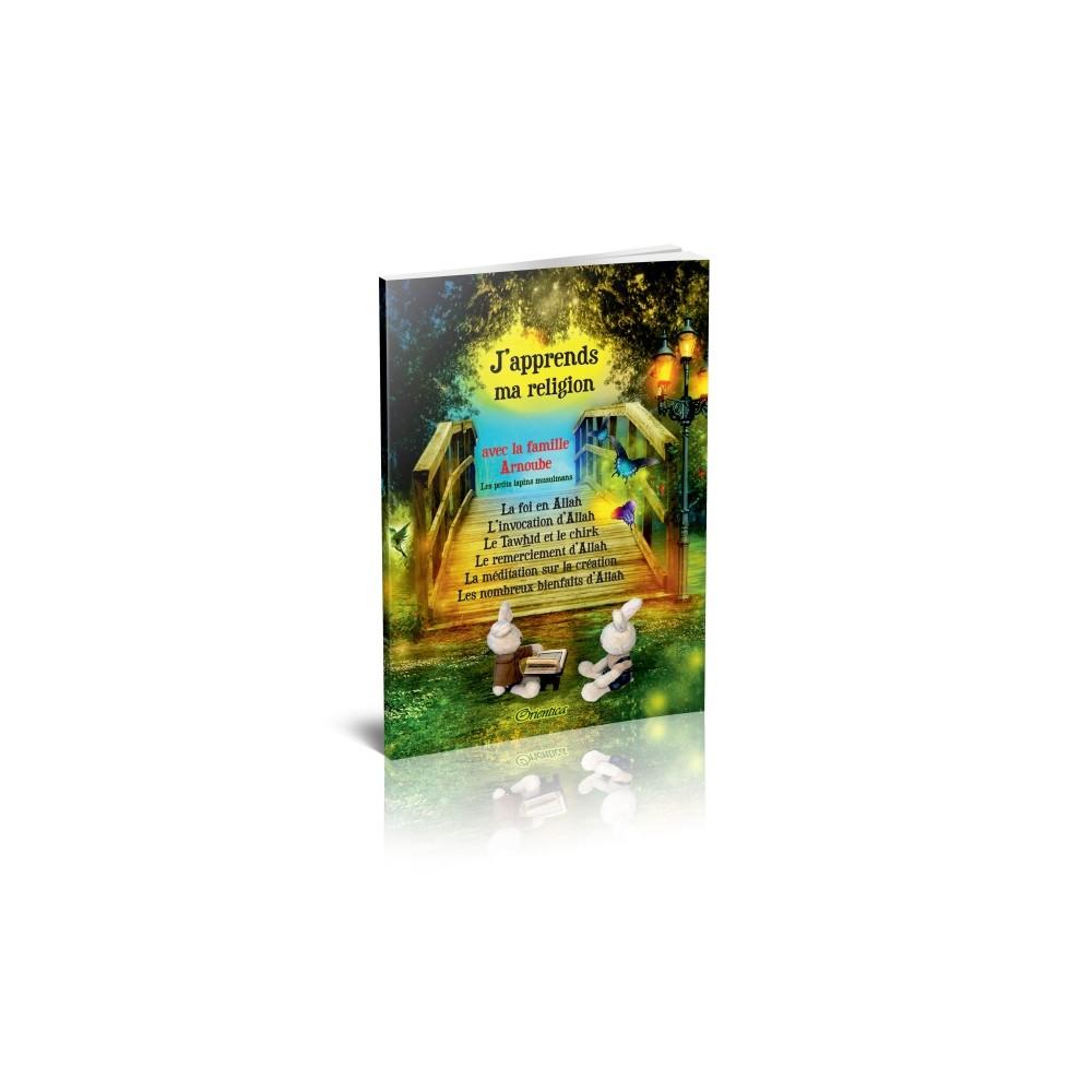 Soft Toy Rabbit Aicha + Book "I Learn My Religion Islam with the Arnoube Family"