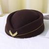 Vintage Beret Stewardess Hat Imitation Wool Versatile Painter Hat Female British Celebrity