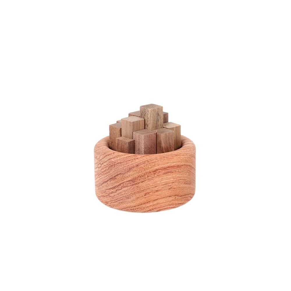 Eco-Friendly Wood Art Fireless Aromatherapy Round Wooden Aromatherapy Home Decoration