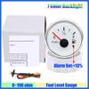 MAIMEIMI 7 Color LED 0-190ohm 52MM Fuel Water Level Gauge Water Temp Oil Pressure Meter Oil Temp Voltmeter with Alarm Optional