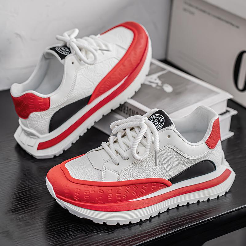 Новая мода мужская обувь Four Seasons удобная обувь для студентов и мальчиков трендовые мягкие подошвы дышащие повседневные кроссовки для бега