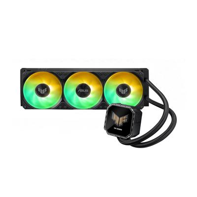 ASUS CPU Cooler 360 мм AIO Жидкостное охлаждение 2,8-дюймовый ASUS TUF Gaming LC III 360 ARGB LCD Черный (Продукция авторизованного японского дистрибьютора)