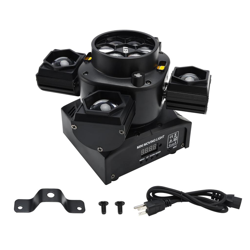 Frezon Stage Light LED Disco Light 80W High Brightness Multifunctional Strobe Effect Spotlight Stage Lighting DMX512 Channels Super Smooth Dimming