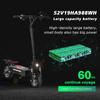 Электросамокат Boyueda 10" 1600Втx2 Мотор City Escooter 52В 19Ач Макс. запас хода 70 км Черный Q7 Pro
