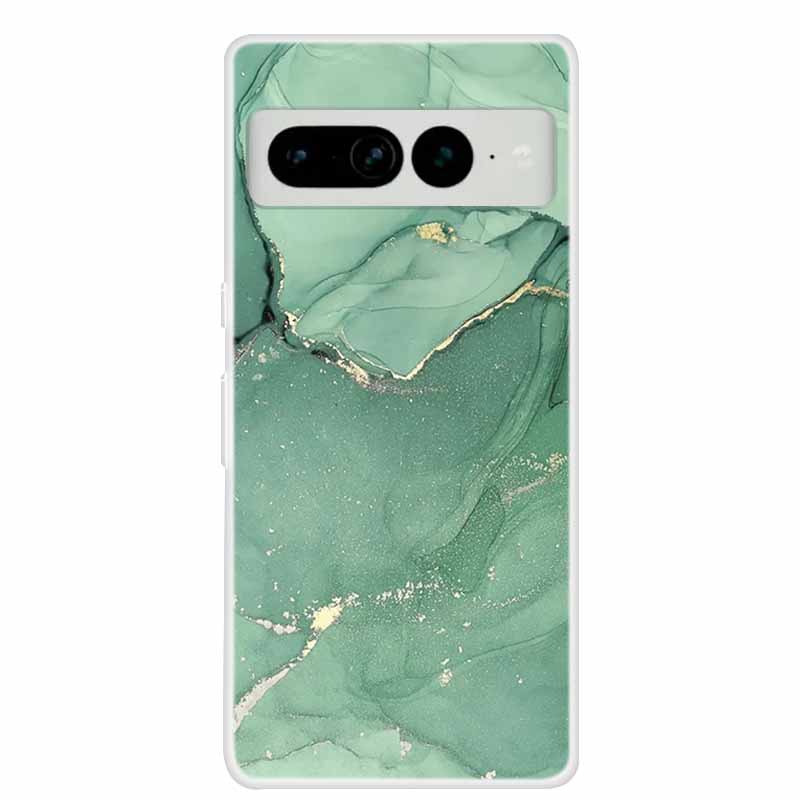 For Google Pixel 7 Pro Cases Pixel7 5G Clear Marble Soft TPU Silicone Back Covers for Google Pixel 7 5G Cases 6A 7Pro Phone Bags