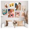 Nordic Posters and Prints Wall Art Canvas Painting Wall Pictures for Living Room Decor Abstract Feature Plant Vintage