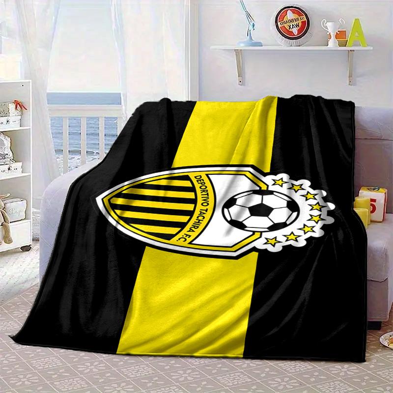Deportivo Tachira Fc Crest Portable Blanket/Soft Blanket Bedding Blanket Suitable for Travel Camping Living Rooms Offices Sofas Fan Gifts