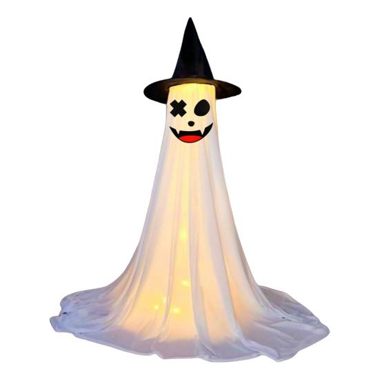 Halloween Ghost Decoration with LED Light Large White Scary Light Up Ghost