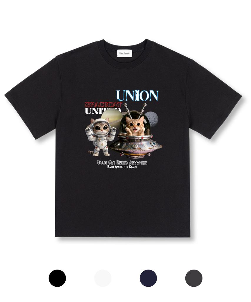 UNION GARMENTS Cat Universe Oversized Short Sleeve T-Shirt 4 Colors