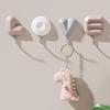 4pcs Per Pack Love Letters Hooks: Self-adhesive Home Storage and Decor Rack, Punch-free Key and Hat Holder, Wall-hanging Space-saving Hook
