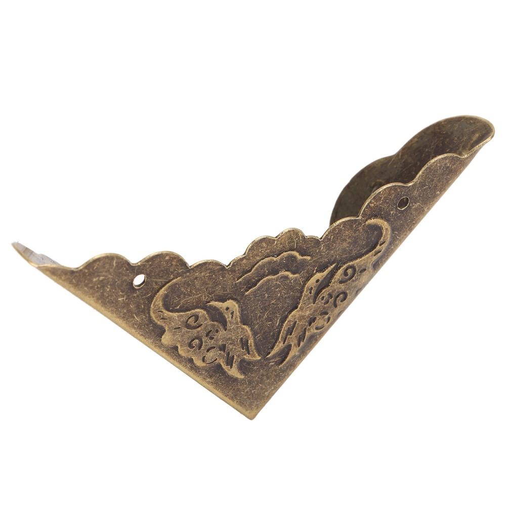 40pcs Bronze Corner Protectors Iron Furniture Corner Guard Angle Code Corner Protector Wooden Box