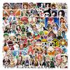 100 шт. Аниме One Piece Луффи Мультяшные Граффити Наклейки Телефон Гитара Ноутбук Блокнот Чемодан Водонепроницаемая Наклейка Детская Игрушка