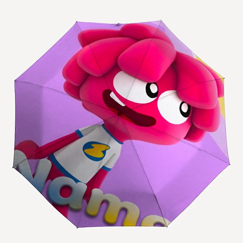 Custom Name Jelly Jamm Theme Automatic Umbrella, Lightweight & Portable, 8 Rib, Perfect for Outdoor Travel, Birthdays, Christmas, Gifts.