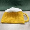 Creative 3D Beer Cup Hat Knitted Beer Cup Gloves Funny Beer Lovers Hairline Cap  Party