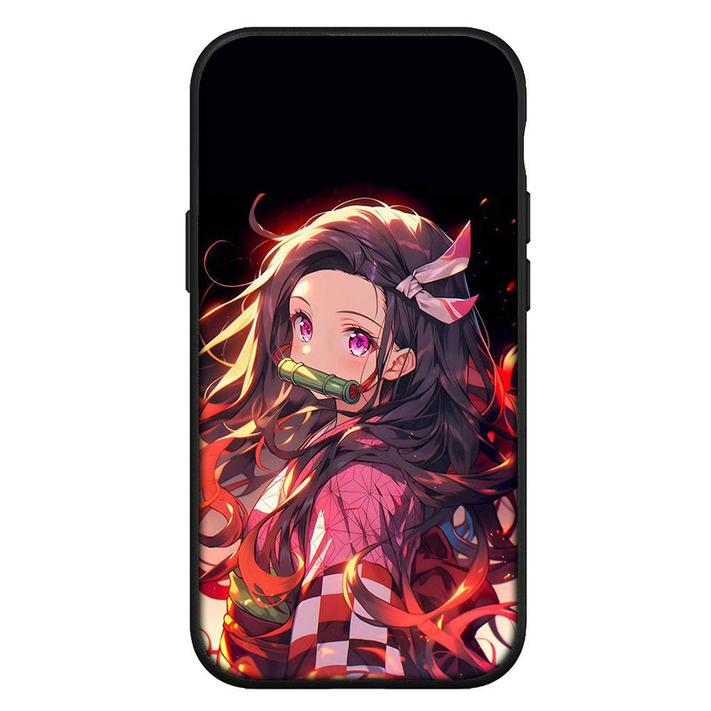 Для Samsung Galaxy S24 S23 iPhone 16 15 14 Xiaomi Redmi Note 13 12 11 10 8 Plus 9 Pro Max X XR Чехол для телефона Demon Slayer Nezuko Daki Gyutaro OPPO Huawei