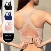 Padded Sports Bra Criss Cross Workout Tops for Women Yoga Tops Strappy Sports Bra Seamless Tank Tops