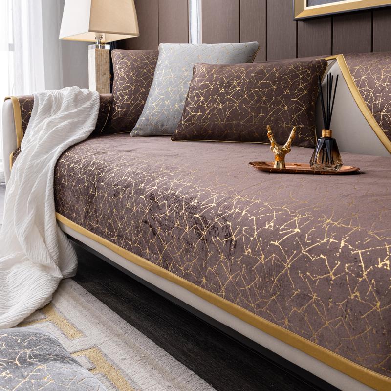 Чехол для дивана Nordic Light luxury, подушка в форме буквы L, кожаный чехол для дивана Four Seasons, нескользящее полотенце для декора гостиной