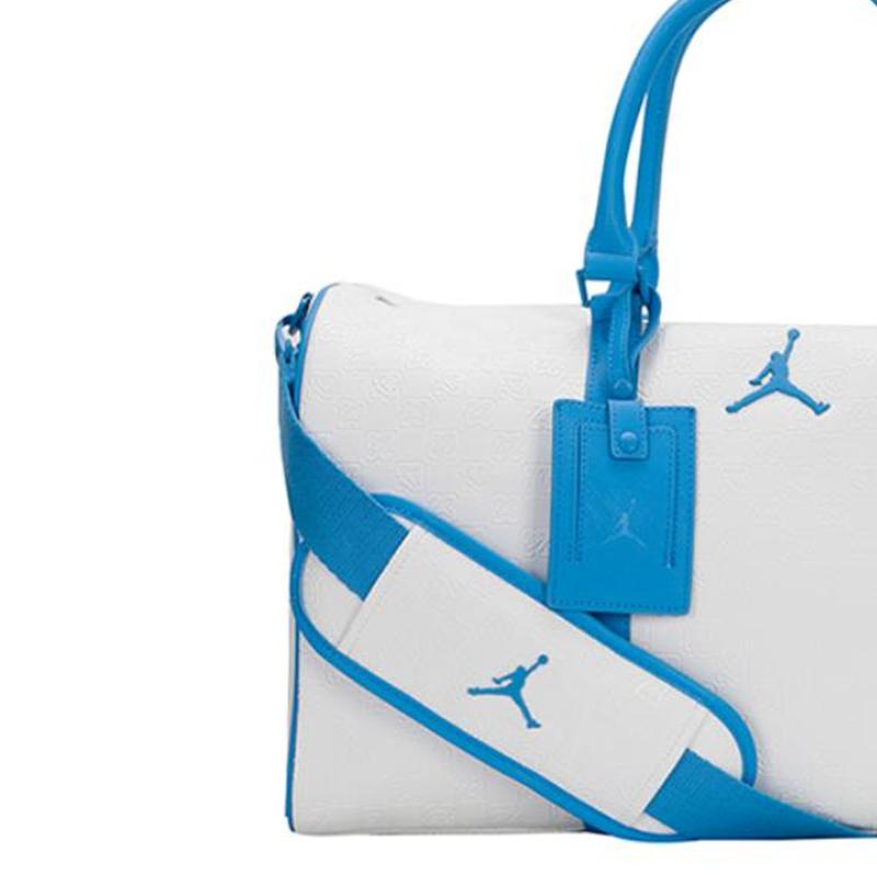 Jordan Polyester Travel Bag Medium Unisex White & Blue Jordan JD2443027AD-003