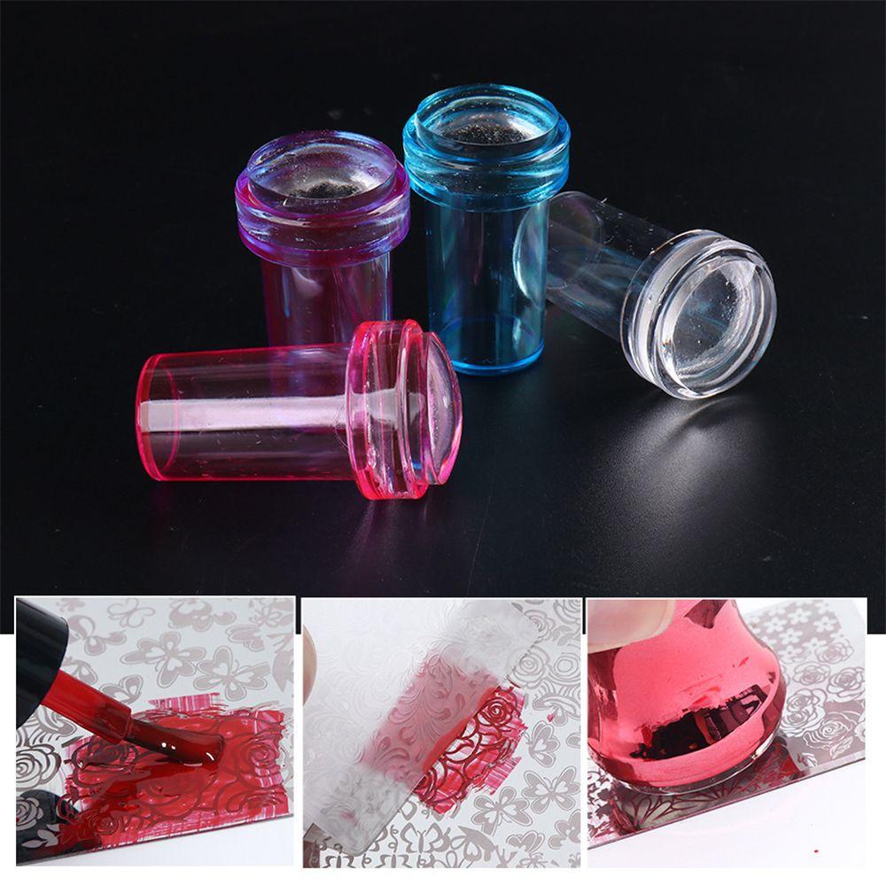 New Nail Design for French Tips Jelly Transparent Nail Stamper Scraper Set Silicone