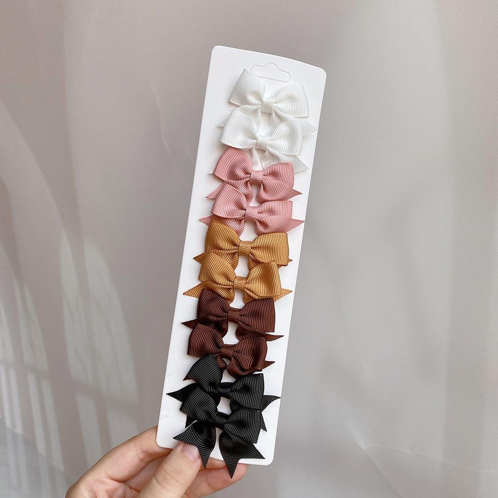 10PCS New Swallowtail Bow Children's Hair Clips Hair Accessories Set Cute Hundred Girls Hair Cards