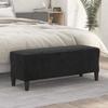 349426 vidaXL Bench Black 100x35x41 Cm Velvet