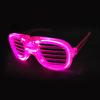 LED Light-Up Louver Glasses - Flashing Party Accessories for Disco & Bar Events