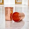 Pure Copper Glass Tumbler Food Grade Copper Ayurvedic Health Benefits Handmade Drinkware for Water Juice and Detox Drinks (Set of 2)