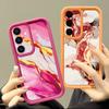 Акварельный мраморный чехол для Samsung S26 S25 Ultra S24 S23 S22 S21 FE A18 A54 A55 A16 A26 A36 A56 A17 A27 A37 A57 5G Ударопрочный бампер