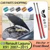 Газовые упоры капота для Renault Laguna X91 3-го поколения 2007-2015 гг. Передний капот Модификация Газовые стойки Опоры для подъема Переоборудование Поршневые штоки Амортизатор