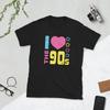 Я люблю 90-е; Вечеринка в ретро-стиле 1990-х, Унисекс футболка с коротким рукавом