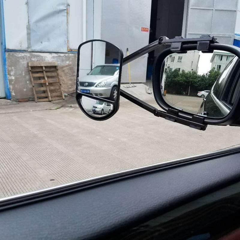 Зеркала для буксировки автомобиля, удлиненные зеркала заднего вида с креплением, регулируемый угол наклона, боковые зеркала заднего вида, автомобильные аксессуары