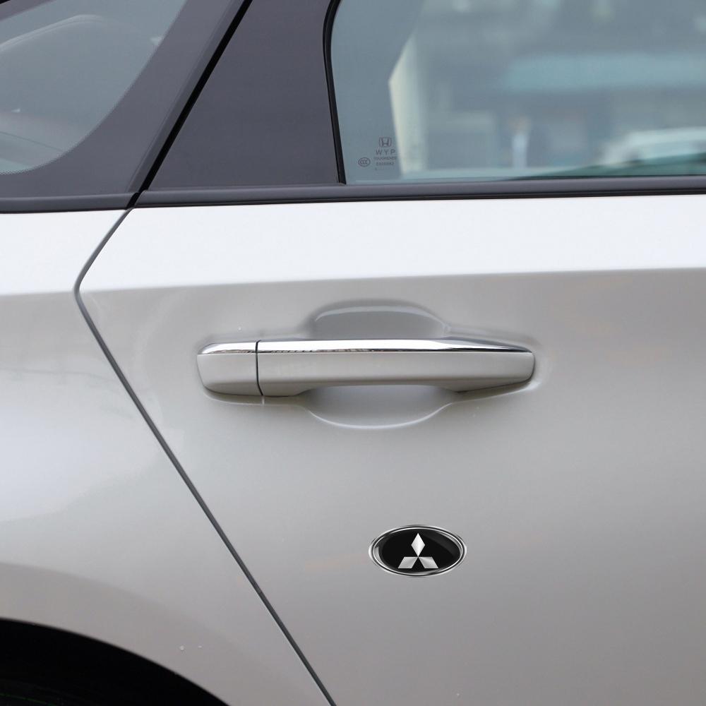 Car Aluminum Alloy Logo Sticker Body Rear Trunk Sticker for Mitsubishi Space Star Lancer 9 Outlander Xl Eclipse Cross Asx Pajero