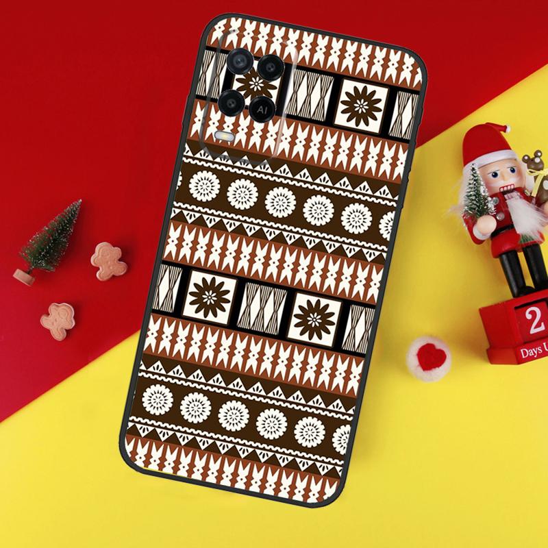 Фиджийский Маси Тапа Для OPPO A96 A76 A16 A52 A72 A92 A98 A78 A58 A5 A9 A15 A17 A77 A53S A57S A94 A74 A54 Чехол