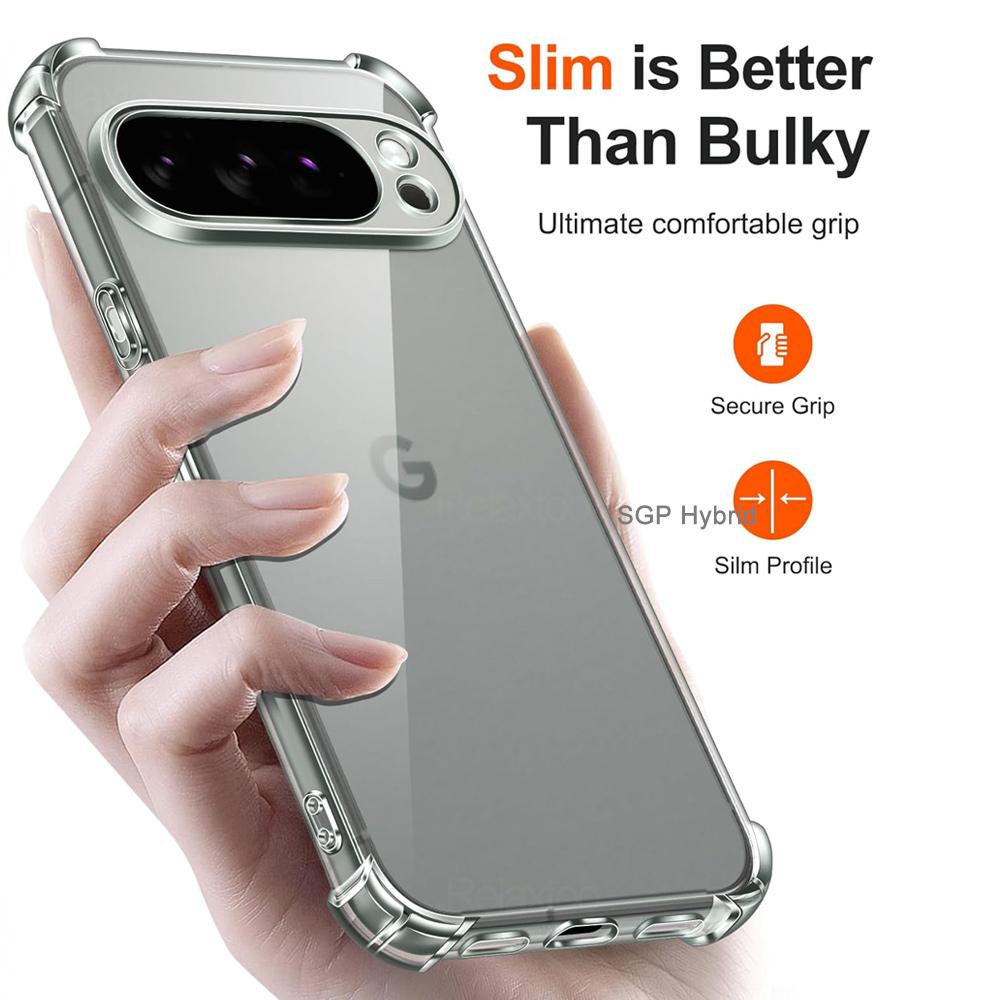 Ударопрочный Бронированный Чехол Для Google Pixel 10 Pro XL Pixel10 Pixel10Pro Pixel10ProXL 5G Прозрачный Силиконовый Чехол Для Телефона Прозрачный Funda