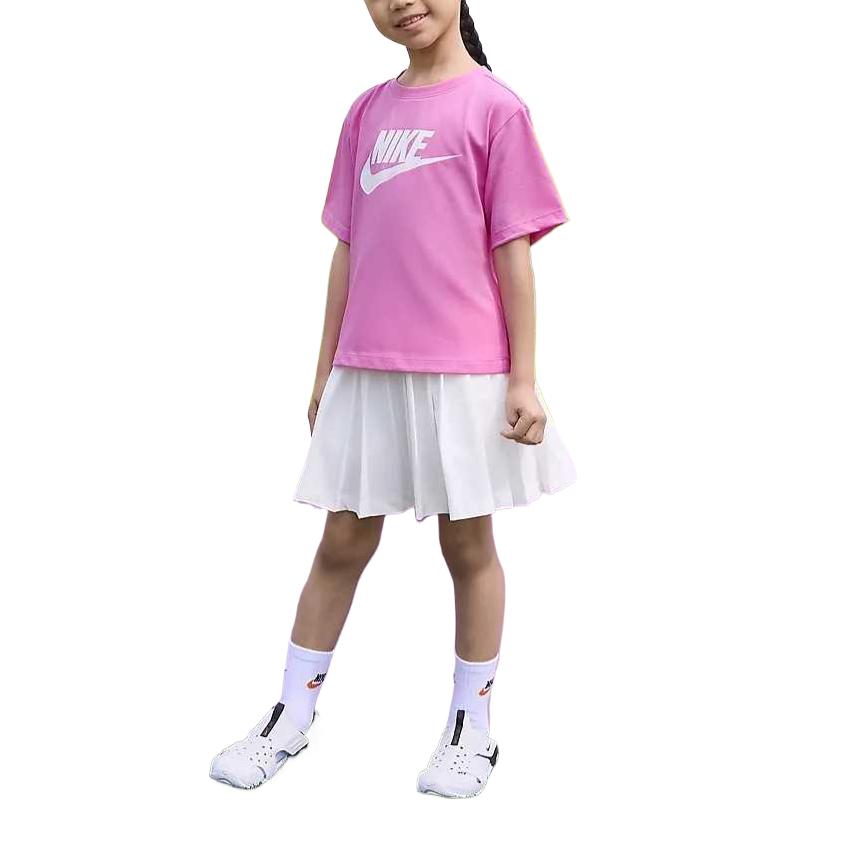 Nike Белая юбка для детей от 3 до 7 лет FQ0612-100