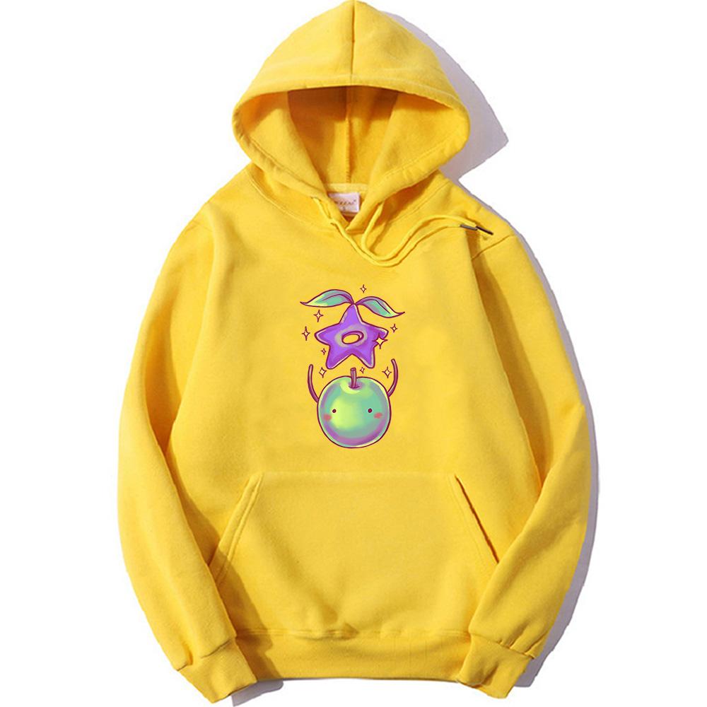 Stardew Valley Junimo Pattern Hoody Women Fashion Long-sleeve Sweatshirts Cute Cartoon Graphic Hoodie Comfortable Casual Tops